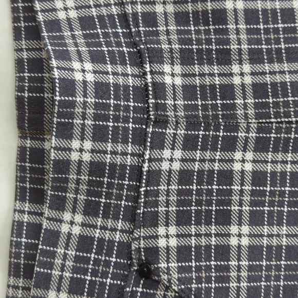 Seven7 Plaid Pull On Legging Pants M Dandy Plaid Gray - Picture 15 of 15